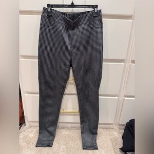 Philosophy Women's Black and Gray Checkered Skinny Pants